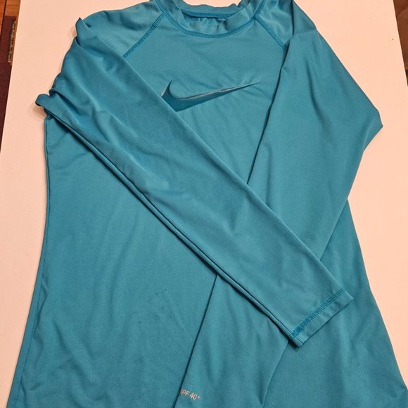 Nike long-sleeved teal top medium - Picture 3 of 6